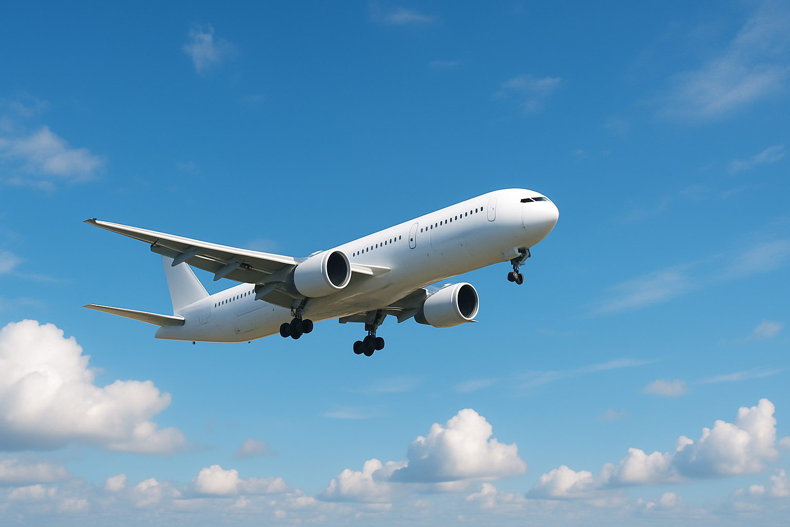 Avião no céu - Passagem aérea